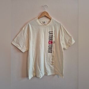 Vintage Cotton T Shirt Alstyle La Tour CN Tower Large